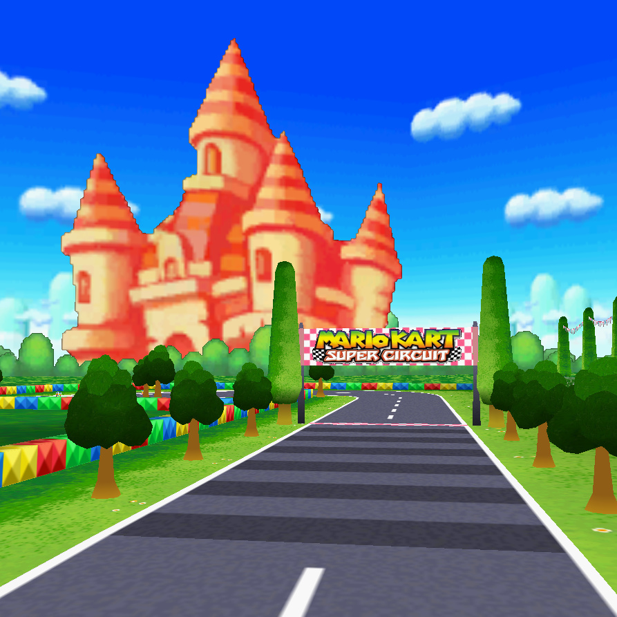 A better look on GBA Peach Circuit remake for Mario Kart Tour : r/mariokart