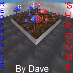 Red and Blue 'Shrooms
